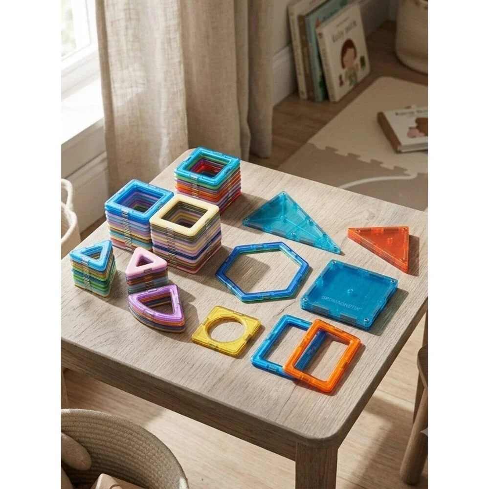 Colorful Magnetic Building Blocks Set for Kids